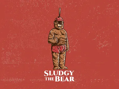 Sludgy The Bear Character design branding character design graphic design illustration logo vector