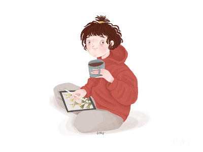 Self portrait character design characters cute design digital art illustration portrait procreate self portrait