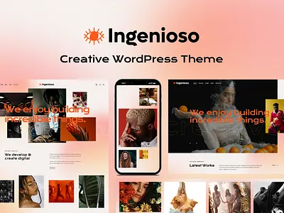 Ingenioso - Creative WordPress Theme blog design illustration logo web design webdesign wordpress wordpress design wordpress theme wordpress themes