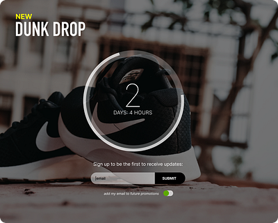 daily UI 014 countdown dailyui dailyui014 dailyui14 nike