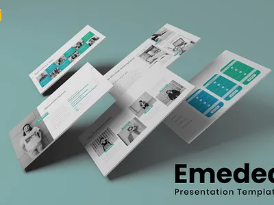 Emeded - Google Slides Template #1 app branding design graphic design illustration logo typography ui ux vector