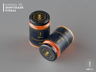 criação de mockup para a empresa mel life branding design graphic design logo mockup post simbolo