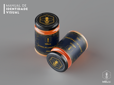 criação de mockup para a empresa mel life branding design graphic design logo mockup post simbolo