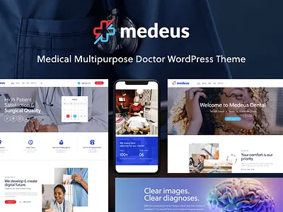 Medeus - Medical Multipurpose Doctor WordPress Theme blog design illustration logo web design webdesign wordpress wordpress design wordpress theme wordpress themes