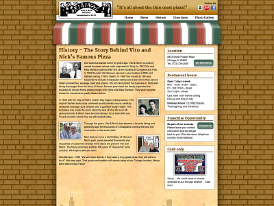 Vito and Nicks - Website Design ui ux vito and nicks web design
