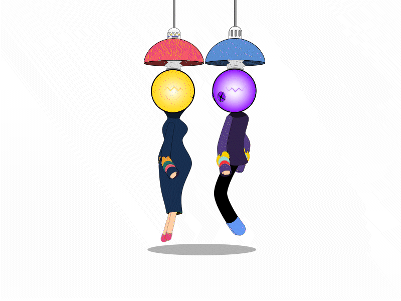 Tangled Lights💡 after effects animation cartoon character design graphic design illustration motion graphics