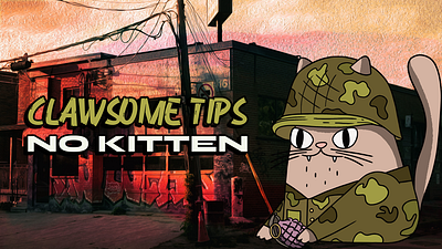 NOKITTEN youtube thumbnail design graphic design illustration logo typography