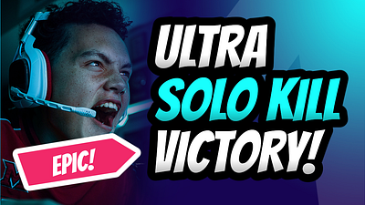 ULTRA SOLO youtube thumbnail design graphic design illustration logo typography
