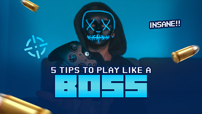 BOSS youtube thumbnail design graphic design illustration logo typography ui