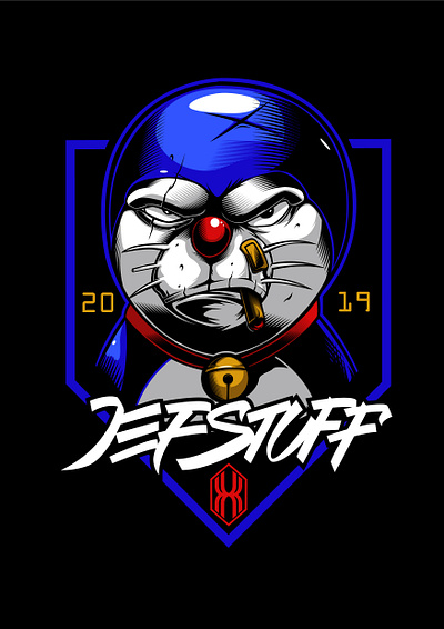 Doraemon the boss design fanart character design graphic design vector