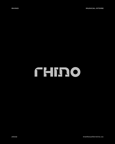 Logo | Rhino brand brand design branding branding concept branding design design graphic design illustration logo type typography ui vector