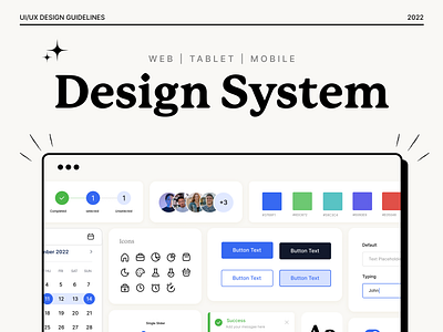 Design System branding color components components kit components library design design system style guide typography ui ui components ui design ui kit uiux user flow ux ux design