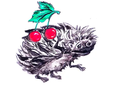 Привет, сладкоежка branding design graphic design illustration logo смешные животные украина цифровая иллюстрация ёжик