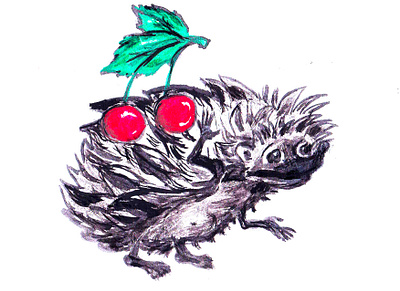 Привет, сладкоежка branding design graphic design illustration logo смешные животные украина цифровая иллюстрация ёжик