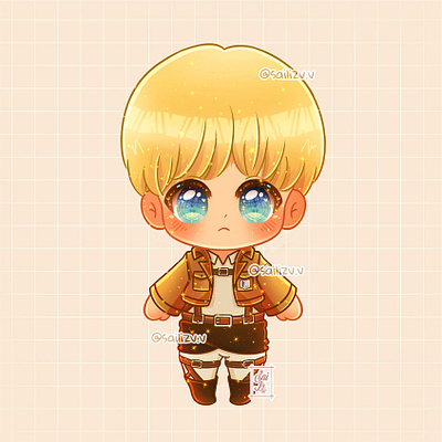 Armin Alert ✨ Shingeki No Kyojin by sailizv.v adorable adorable lovely artwork chibi concept creative cute art design digitalart illustration