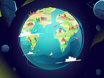 3D Earth designs, themes, templates and downloadable graphic elements on  Dribbble