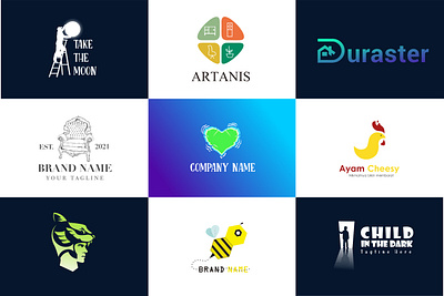 Random Logo brand identity branding company design graphic design logo logo design logofolio mix logo random logo