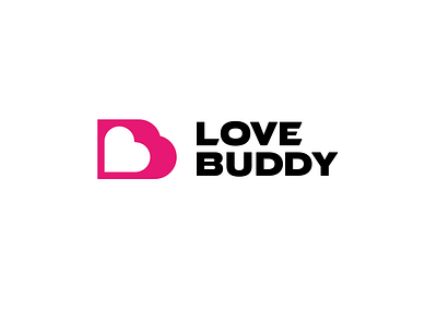 Love Buddy / Love Mark / LB flat initial lb letter logo love mark sign simple symbol wordmark