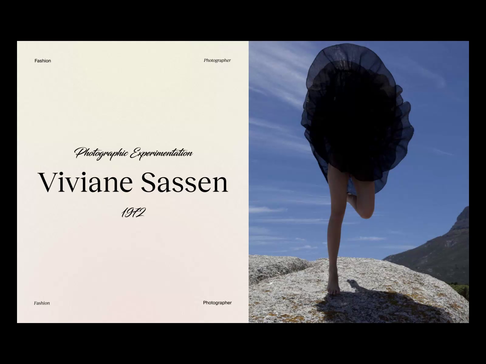 Fashion photographer : Viviane Sassen