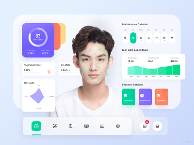 Skin Detection System clean monitoring system ui web