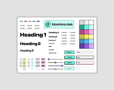 bounce.css ~ Cover Page animations bounce css library design library figma ui