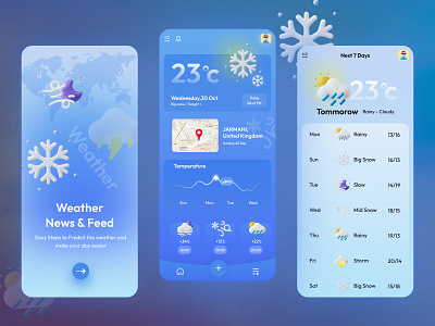 Weather App afternoon app app design clean cloud design evening minimal sun sunset temperature uidesign uiux uxui weather weather app wind