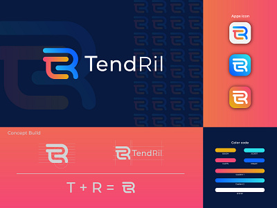 TR Letter Modern Logo Concept, Clothing, Branding Logo a b c d e f j h i j k l m brand brand identity branding identity letter logo logo logo design logo designer logo mark logos logotype mark minimalist logo modern logo n o p q r s t u v w x y z r logo symbol t logo typography
