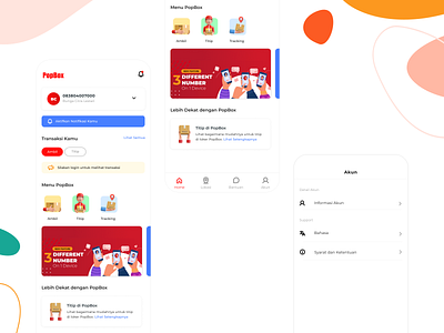PopBox App Version 3.0 dailyui design homepage design landing page mobileapp ui ux