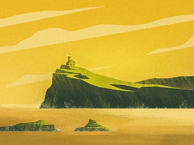 Lighthouse View 2 design graphic design illustration landscape landscape design srabon arafat tree vector