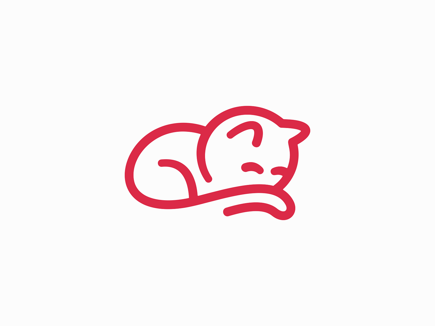 Sleeping Cat Logo By Lucian Radu On Dribbble