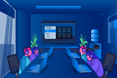 Lo-fi scene design graphic design illustration vector