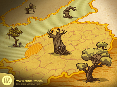 Inkarnate - Custom Illustrations customillustration design illustration interface punchev spooky trees