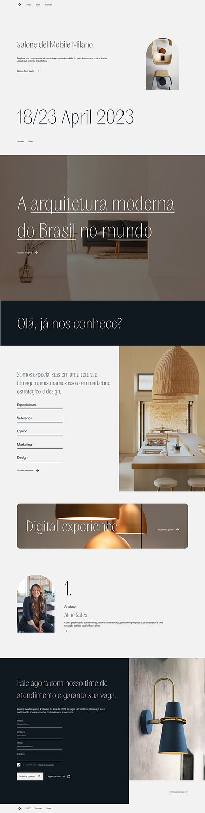 Home Ponto Bloco branding design ui ux