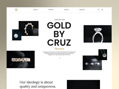 Jewelry store design concept contemporary jewelry store modern modern website modern website design ui ux web design webdesign website