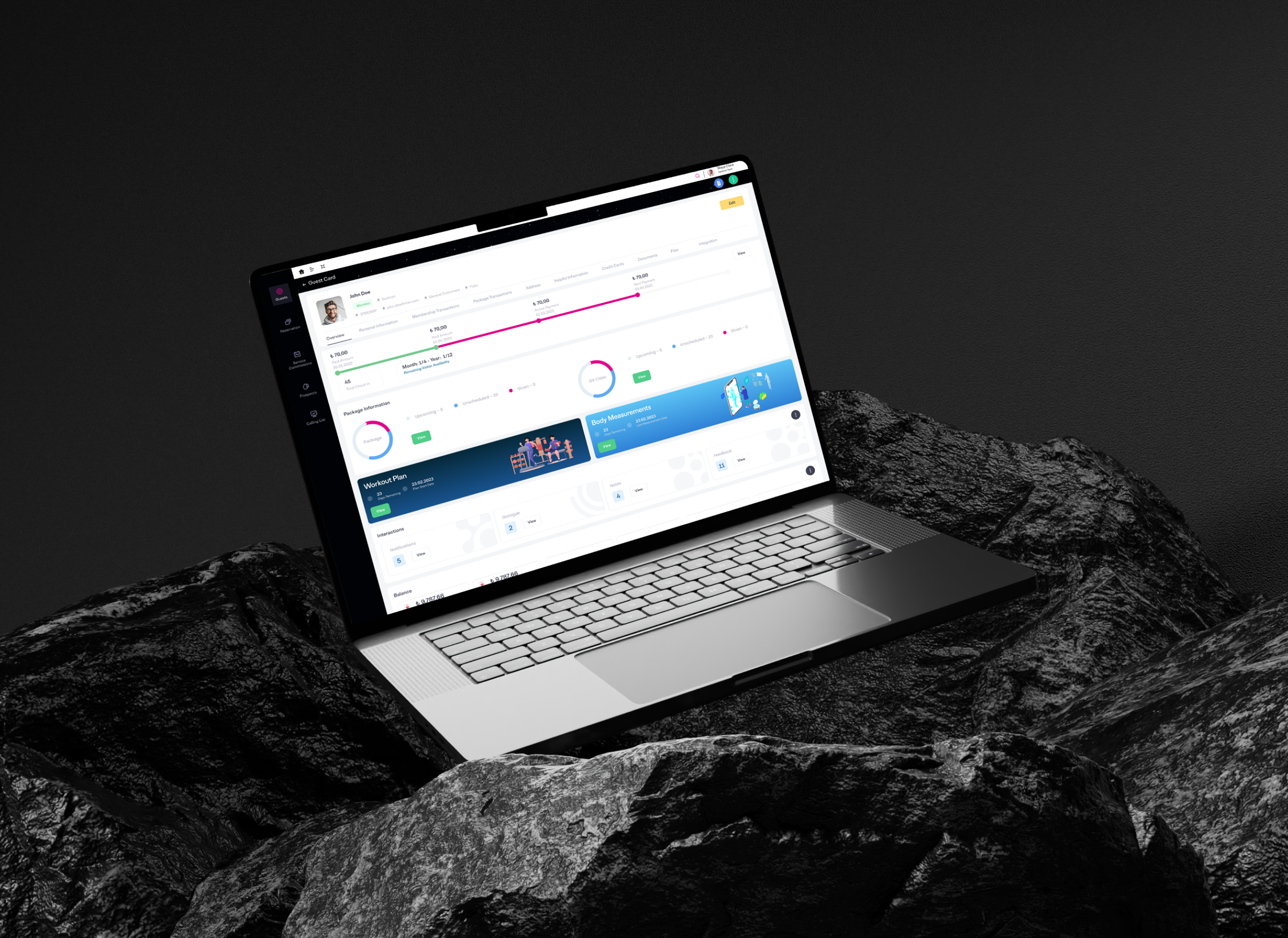 Flyby Management Software: Saas UI UX Design app dashboard dashboard ui fitness management ios management saas ui ux wellness management