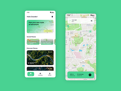 Rider Route Plan App adventure app android app app app design application cycle app design rider app ui uiux ux uxui