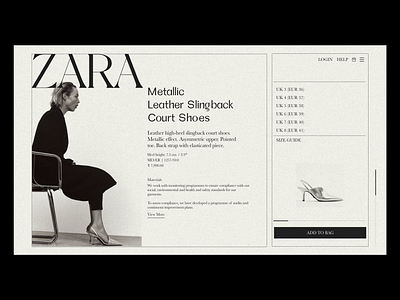 Zara Conceptual Design design fashion graphic design indesign layout photography ui uiux ux visual