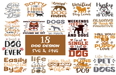 DOG SVG Bundle cut files cutting files dog bundle dog designs dog sayings dog sublimation dog svg puppy svg quotes bundle svg bundle