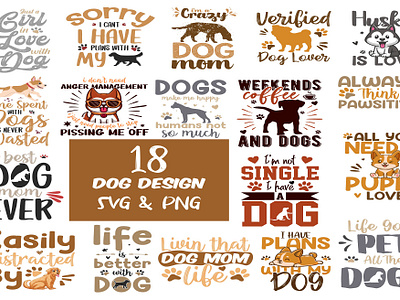 DOG SVG Bundle cut files cutting files dog bundle dog designs dog sayings dog sublimation dog svg puppy svg quotes bundle svg bundle