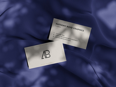 Business Card On Fabric Mockup branding business card free mockup psd showcase