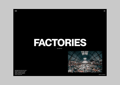 Factories Automation branding brutalism design graphic design layout tipography ui ux uxui web web design
