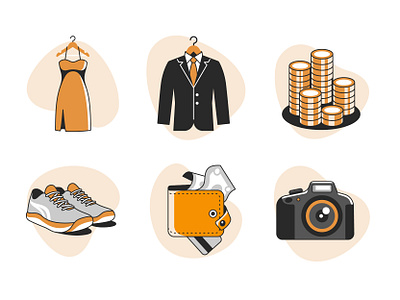 Icons character design design illustration product ui vector webdesign