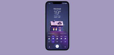 Weather_AppMobile animation motion graphics ui