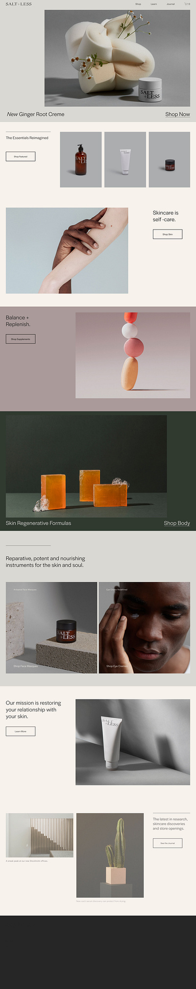 Saltless - Website Template - Squarespace blog clean cms color concept event landing page marketing minimal minimalist mobile popular portfolio responsive template theme ui ux web design website