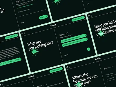 Ganbō - Form UI consulting design form graphic design modern multi step network project development ui uiux ux vividmotion