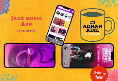 Jazz Music App Design app branding mobile app ui