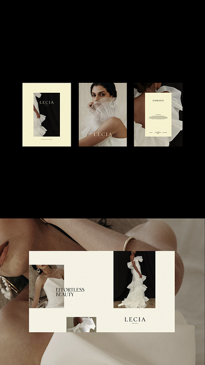 LECIA BRIDAL brand design brand identity brandguide branding bridal design illustration logo typogaphy