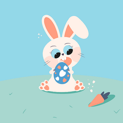 Cute Bunny 3d animation app branding design games graphic design illustration logo motion graphics ui