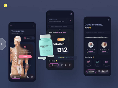 Healthy planning app design animation design design app health healthcare healthy lifestyle mobile app mobile design planning uxui