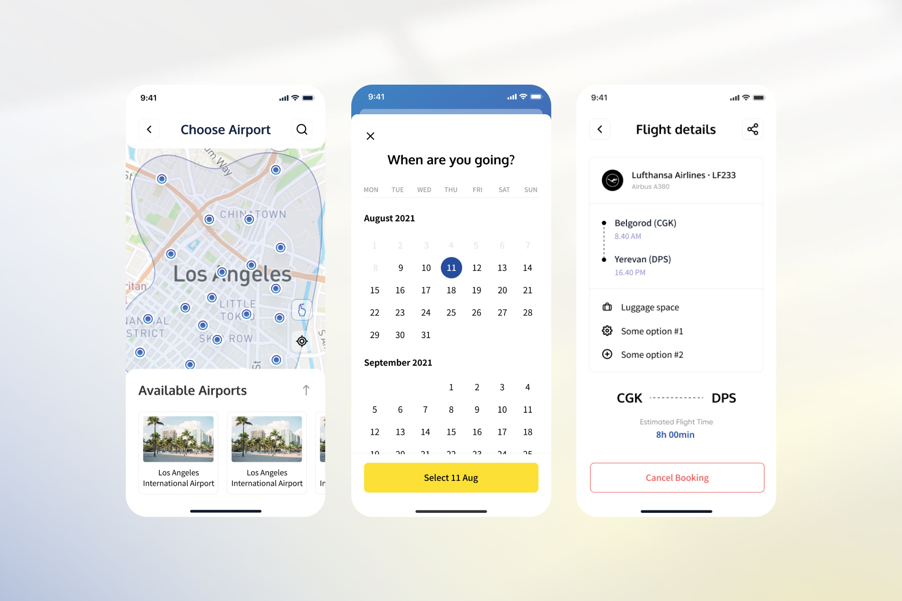 Flight Booking System by Marina Kotenko on Dribbble